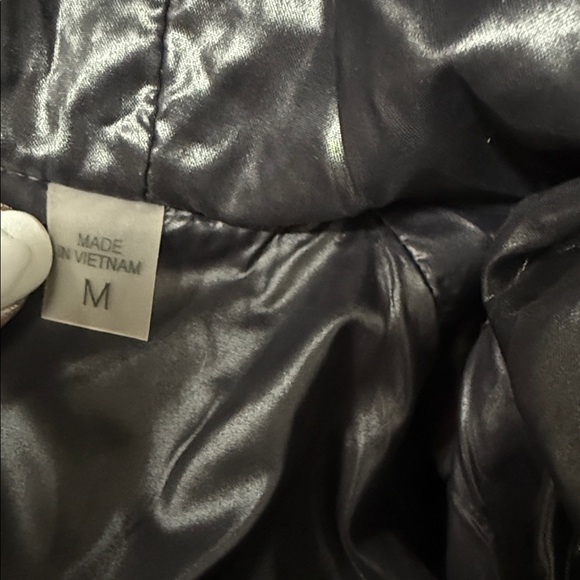 SAM raccoon genuine fur hood down puffer black jacket - Picture 11 of 16